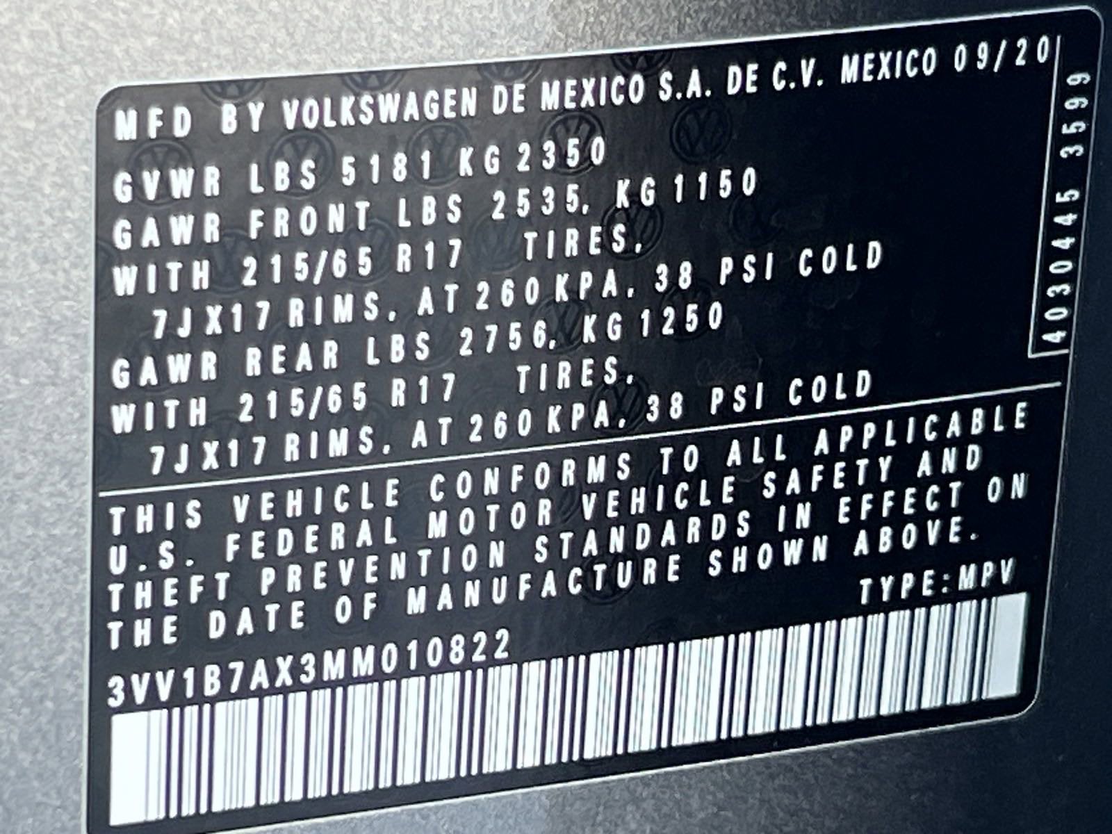 2021 Volkswagen Tiguan S