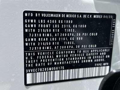 2025 Volkswagen Taos SE