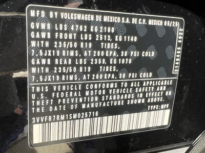 2025 Volkswagen Tiguan SE