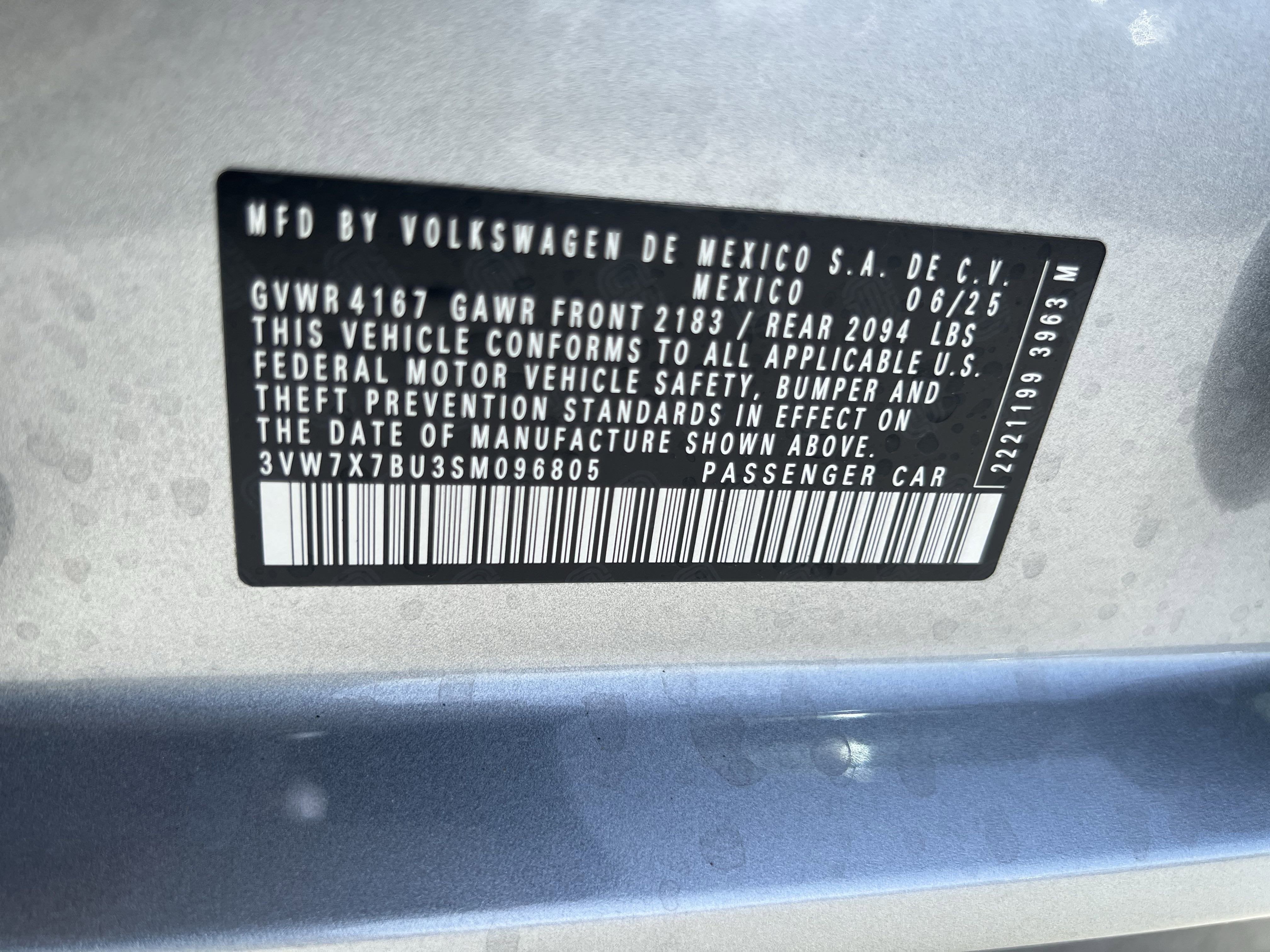 2025 Volkswagen Jetta SE