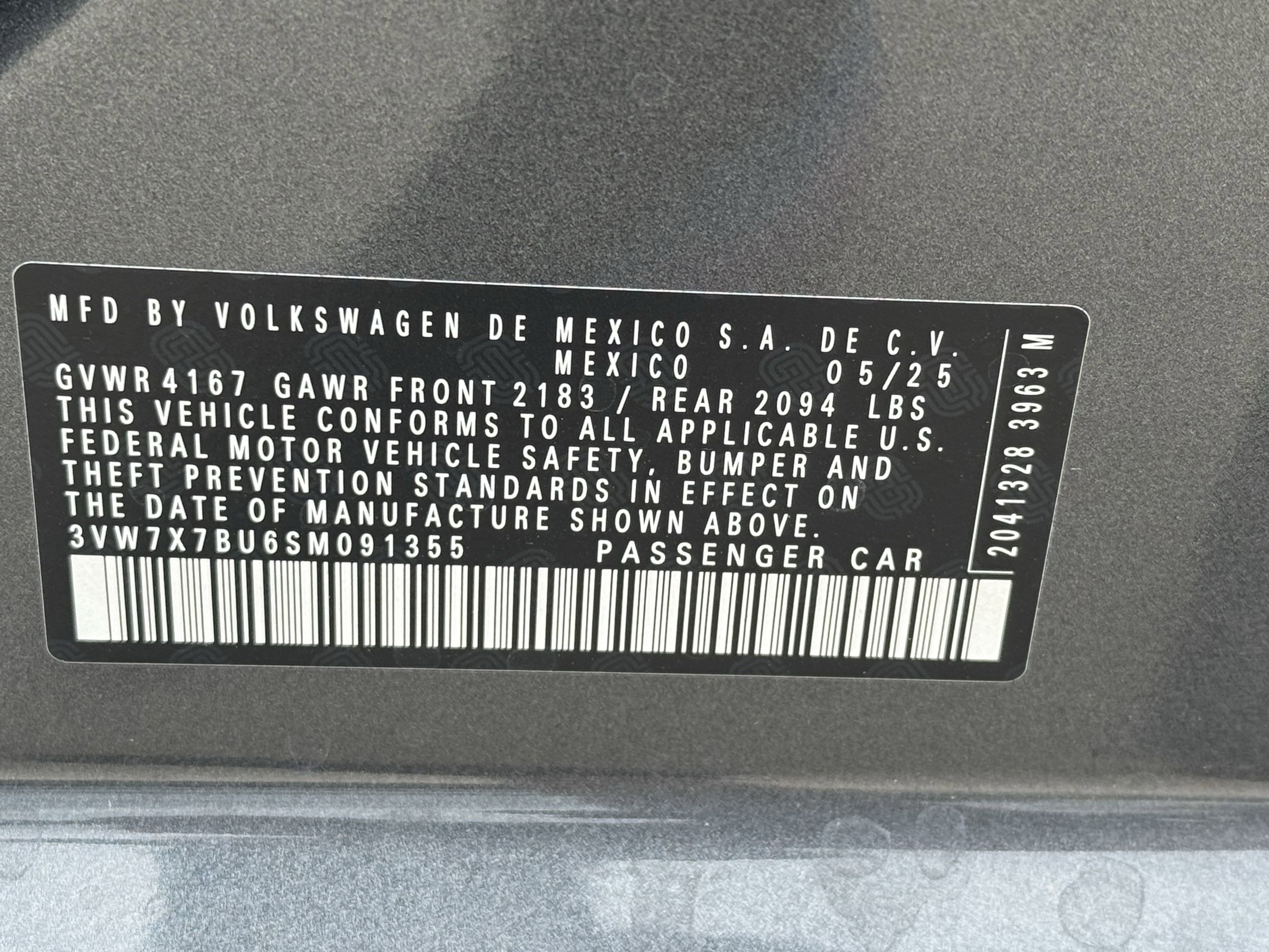 2025 Volkswagen Jetta SE