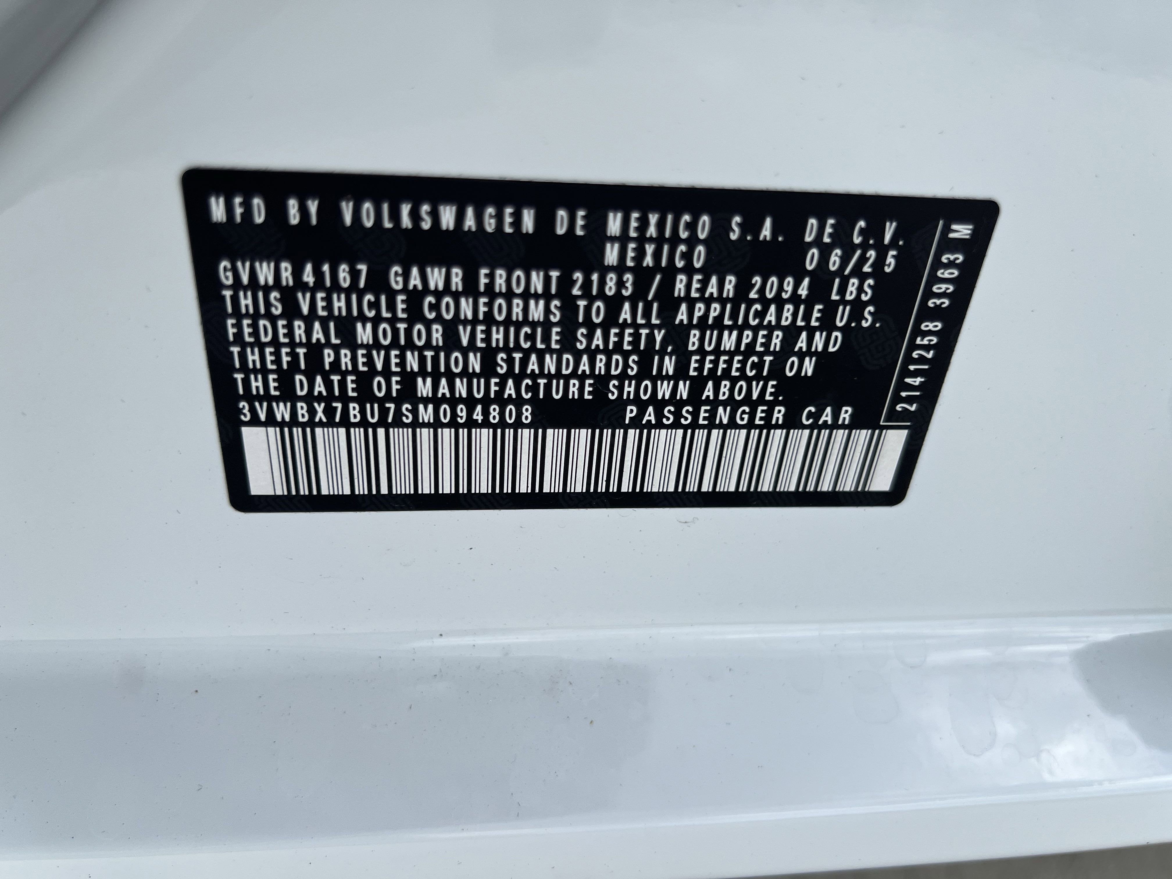 2025 Volkswagen Jetta Sport