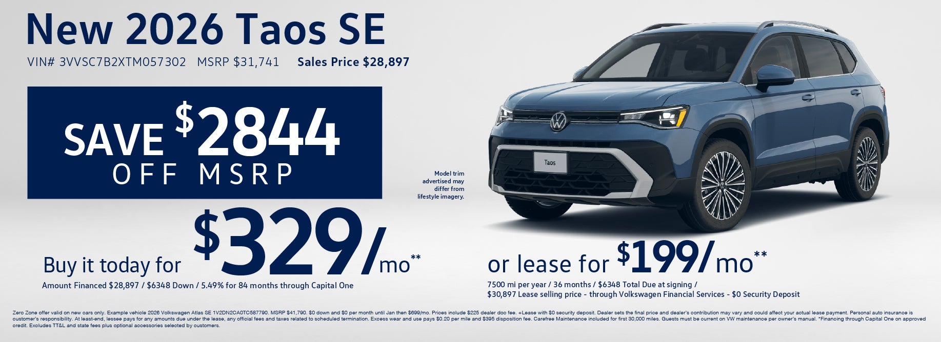 Save thousands on the new Taos at VW Cypress