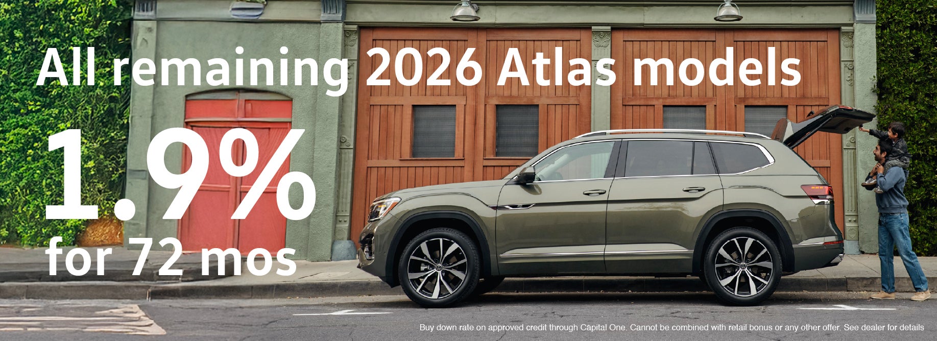 All remaining 2026 Atlas models 1.9% for 72 mos